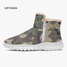 Load image into Gallery viewer, Camo- Fur Zipper Up Boots
