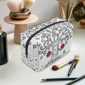 'B2'Tree in White-Large Capacity Travel Makeup Bag