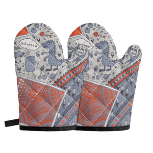 Oven glove(two pieces)