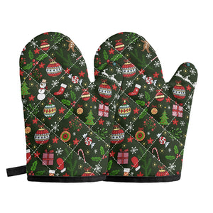 Oven glove(two pieces)