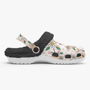 Daisy-Lined  Clogs