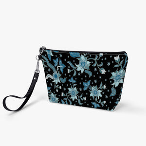 Blue Flowers- Zipper Sling  Bag