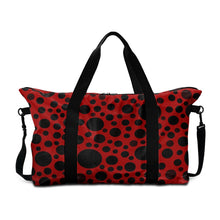 Load image into Gallery viewer, 'Red with Black dots' Weekender Bag
