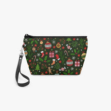 Load image into Gallery viewer, 288. ‘Holly Pop’ Zipper Makeup Bag with Wrist Strap
