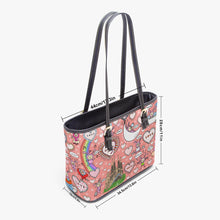 Load image into Gallery viewer, 586. Large- Leather Tote Bag Do what you love to do
