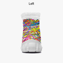 Load image into Gallery viewer, Rainbow Threads- Fur Zipper Up Boots
