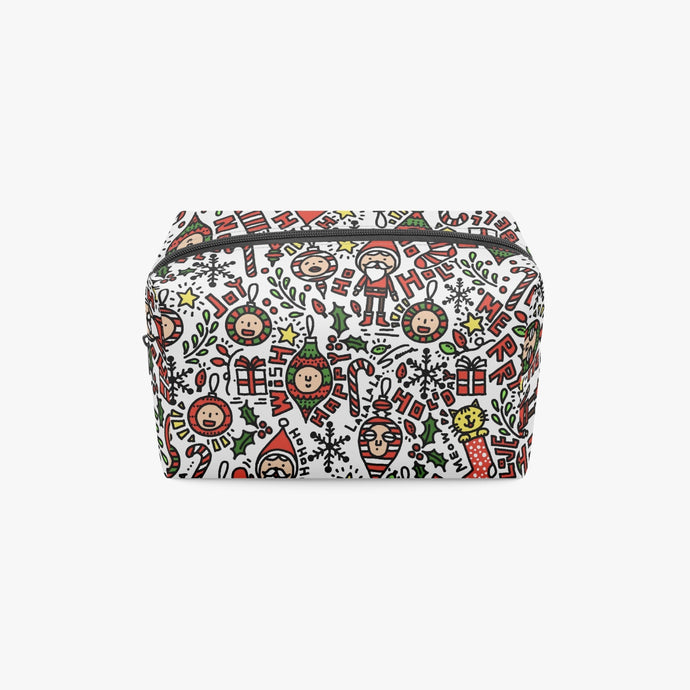 585. 'Merry' Boxy Makeup Bag