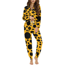 Load image into Gallery viewer, 'Yellow with Black dots' Women's Pajama Set
