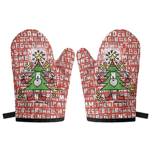 Oven glove(two pieces)