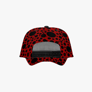 Red with black dots-Baseball Caps