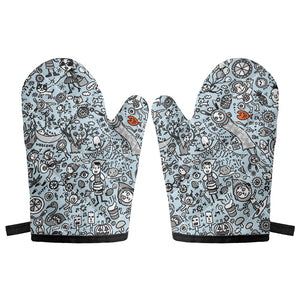 Oven glove(two pieces)