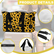 Load image into Gallery viewer, 'Yellow with Black dots' Weekender Bag
