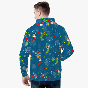 Holiday Bear in Snow - Unisex Trending Hoodie