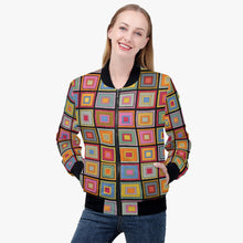 画像をギャラリービューアに読み込む, Colorful Square-Trending Women’s Jacket
