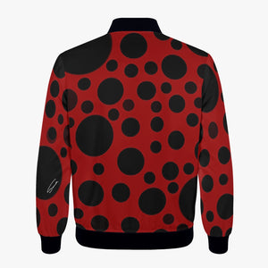 Red with black dots-Trending Women’s Jacket