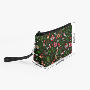 288. ‘Holly Pop’ Zipper Makeup Bag with Wrist Strap