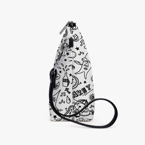 100%-.Zipper Sling  Bag