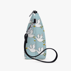 Ducks-Zipper Sling  Bag