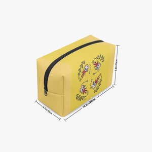 'B6'Fish in Yellow-Large Capacity Travel Makeup Bag