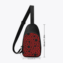 Load image into Gallery viewer, Red with Black dots-Chest Bag
