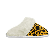 Load image into Gallery viewer, Cotton slippers with fur edges
