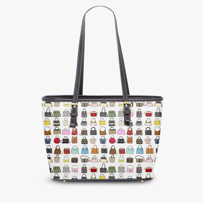 586. Large- Leather Tote Bag   Fashion Lover