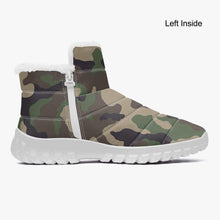 Load image into Gallery viewer, Camo- Fur Zipper Up Boots
