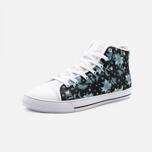 Load image into Gallery viewer, Blue Flower -High Top Canvas Shoes
