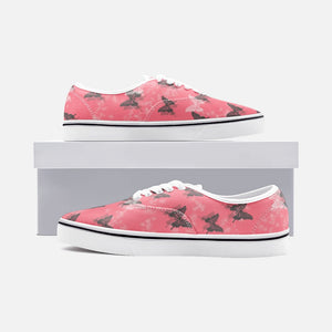 Butterfly in Pink -Low Cut Loafer Shoes