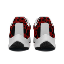 Load image into Gallery viewer, Red with Black dots -Unisex Mesh Tech Performance Running Shoes
