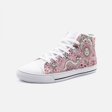 Load image into Gallery viewer, Unknown World in Pink -High Top Canvas Shoes
