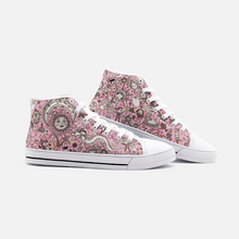 Load image into Gallery viewer, Unknown World in Pink -High Top Canvas Shoes
