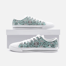 Load image into Gallery viewer, Dream in Turquoise - Low Top Canvas Shoes
