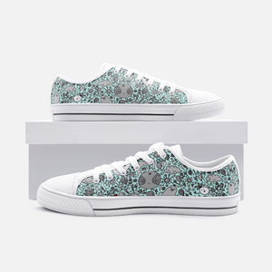 Dream in Turquoise - Low Top Canvas Shoes