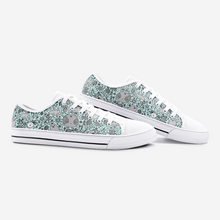 Load image into Gallery viewer, Dream in Turquoise - Low Top Canvas Shoes
