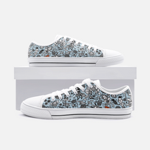 Load image into Gallery viewer, Good Time in Blue - Low Top Canvas Shoes
