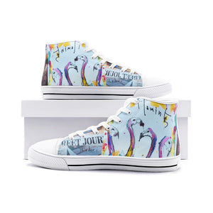 Bom Bom Bosa2 Unisex High Top Canvas Shoes