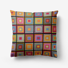 画像をギャラリービューアに読み込む, Colorful square- Throw Pillow
