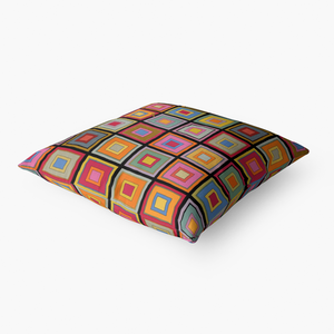 Colorful square- Throw Pillow