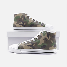 Load image into Gallery viewer, Camo -High Top Canvas Shoes
