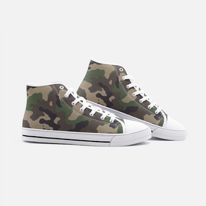 Camo -High Top Canvas Shoes