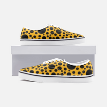 Load image into Gallery viewer, Yellow with Black dots -Low Cut Loafer Shoes
