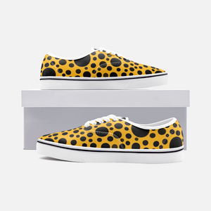 Yellow with Black dots -Low Cut Loafer Shoes