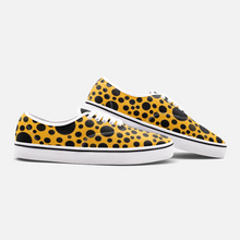 Load image into Gallery viewer, Yellow with Black dots -Low Cut Loafer Shoes
