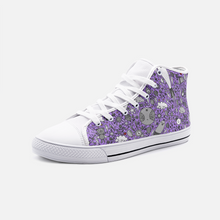 Load image into Gallery viewer, Dream in Purple -High Top Canvas Shoes
