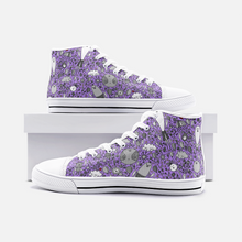 Load image into Gallery viewer, Dream in Purple -High Top Canvas Shoes
