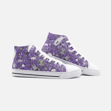 Load image into Gallery viewer, Dream in Purple -High Top Canvas Shoes
