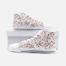 Load image into Gallery viewer, Spring Daisy Pink -High Top Canvas Shoes
