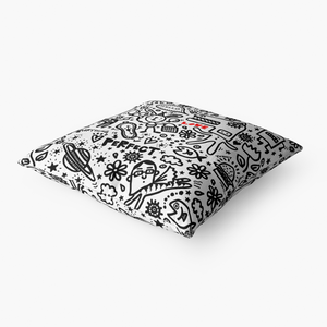 Everything is Perfect white- Throw Pillow