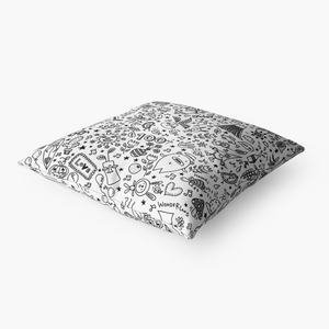 100%- Throw Pillow